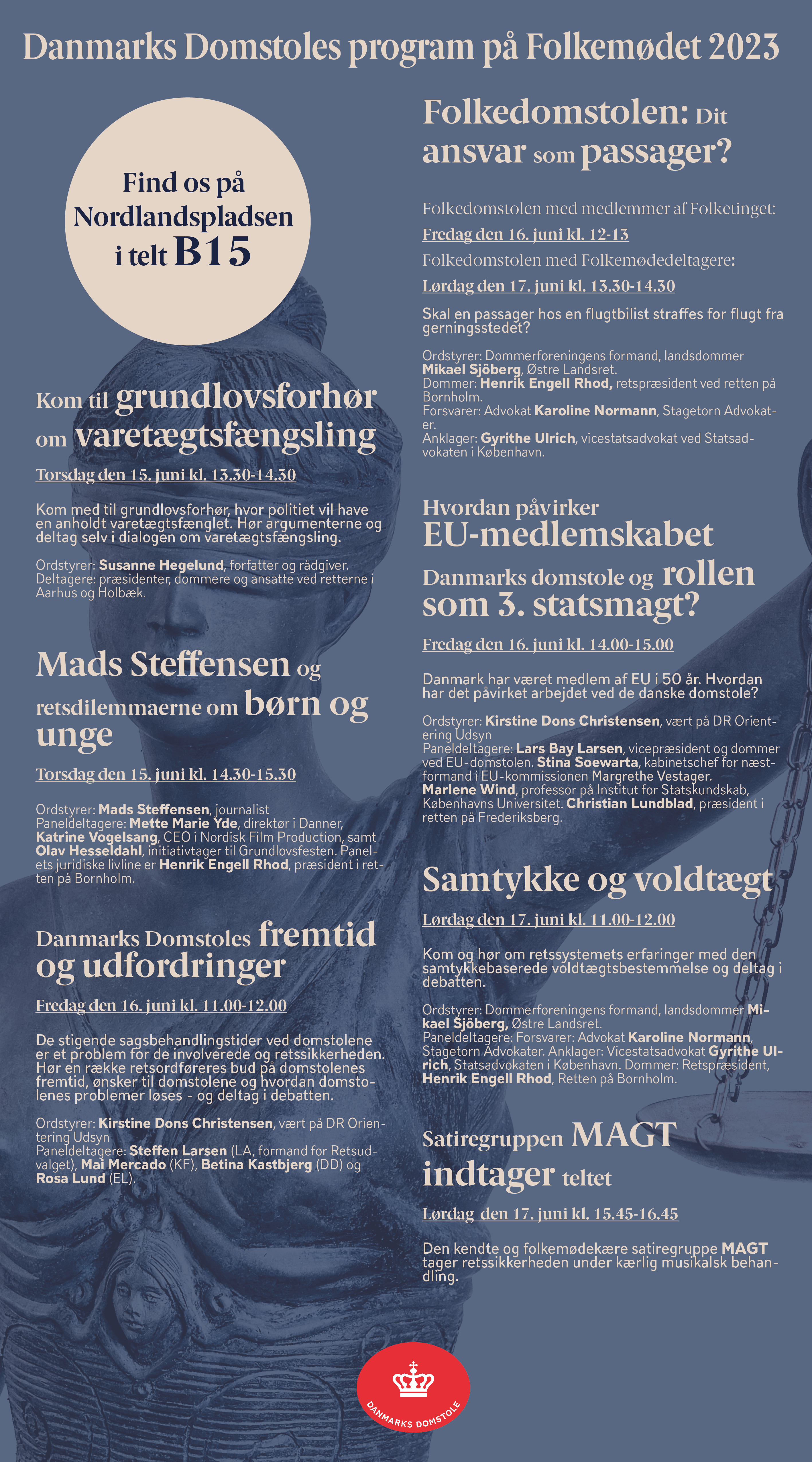 Programplakat folkemøde 2023