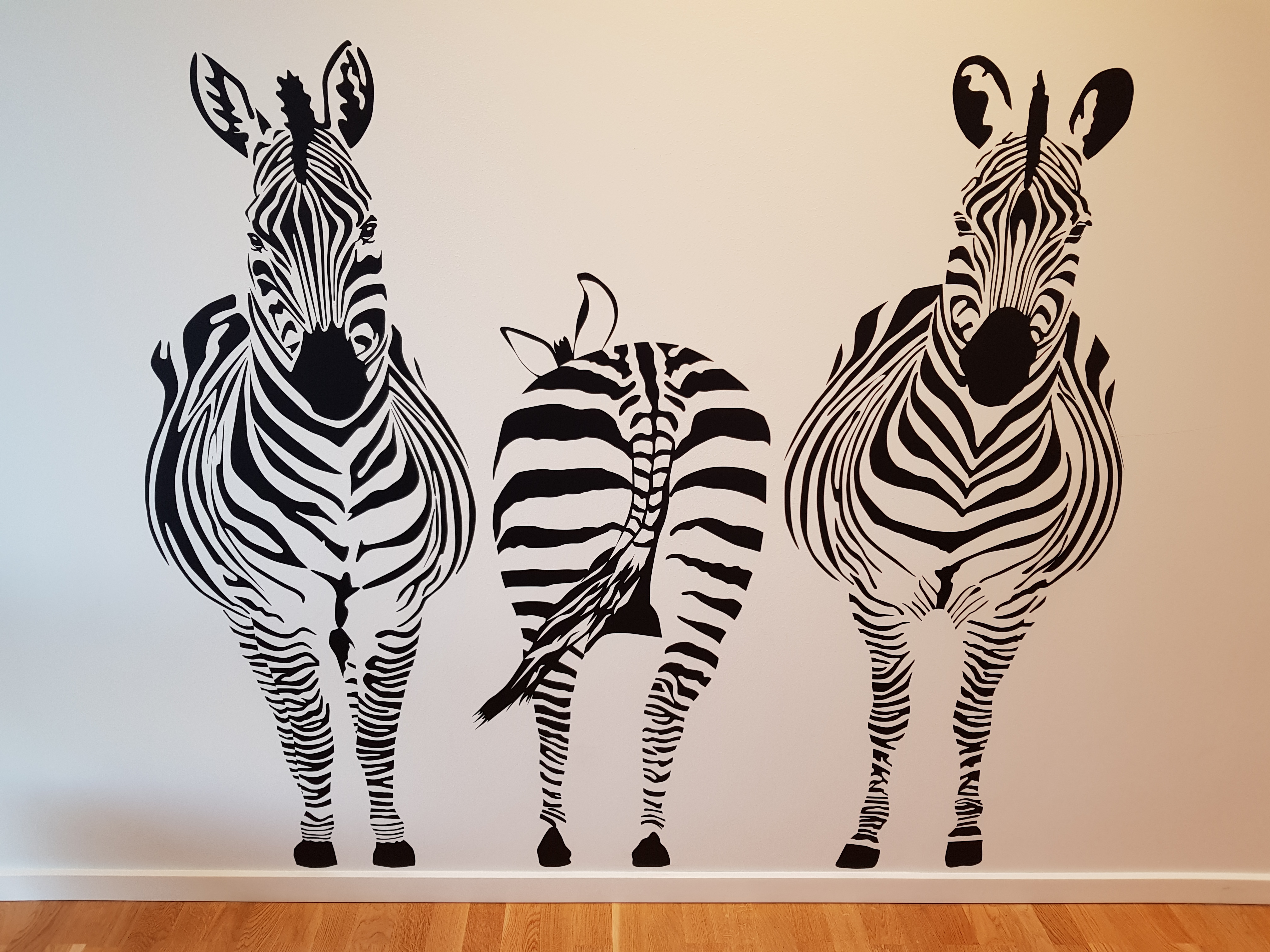 Dekorativt foto af zebraer
