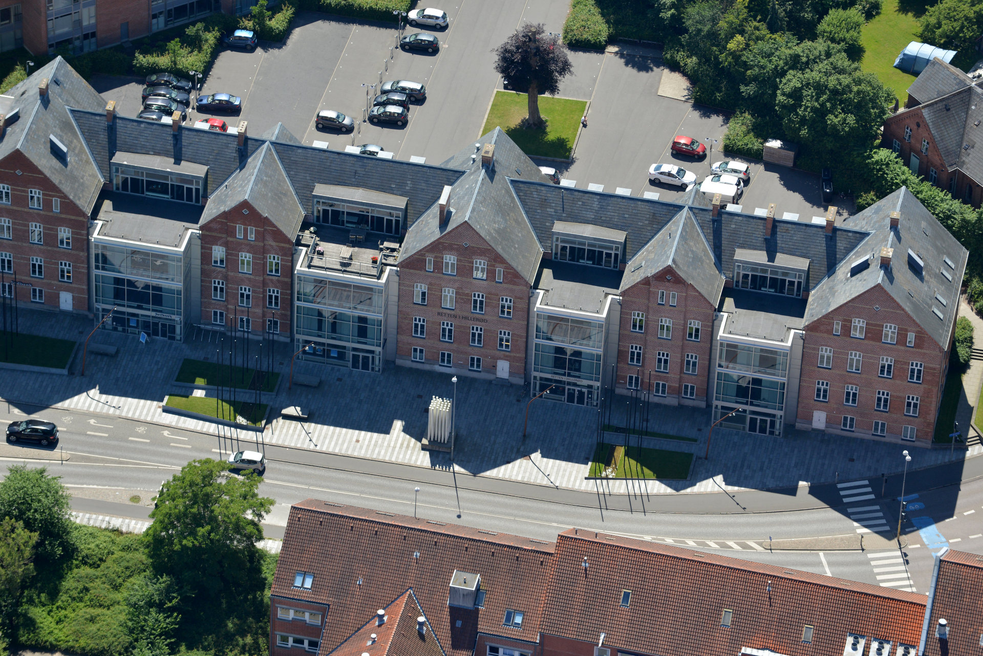 Luftfoto af Retten i Hillerød